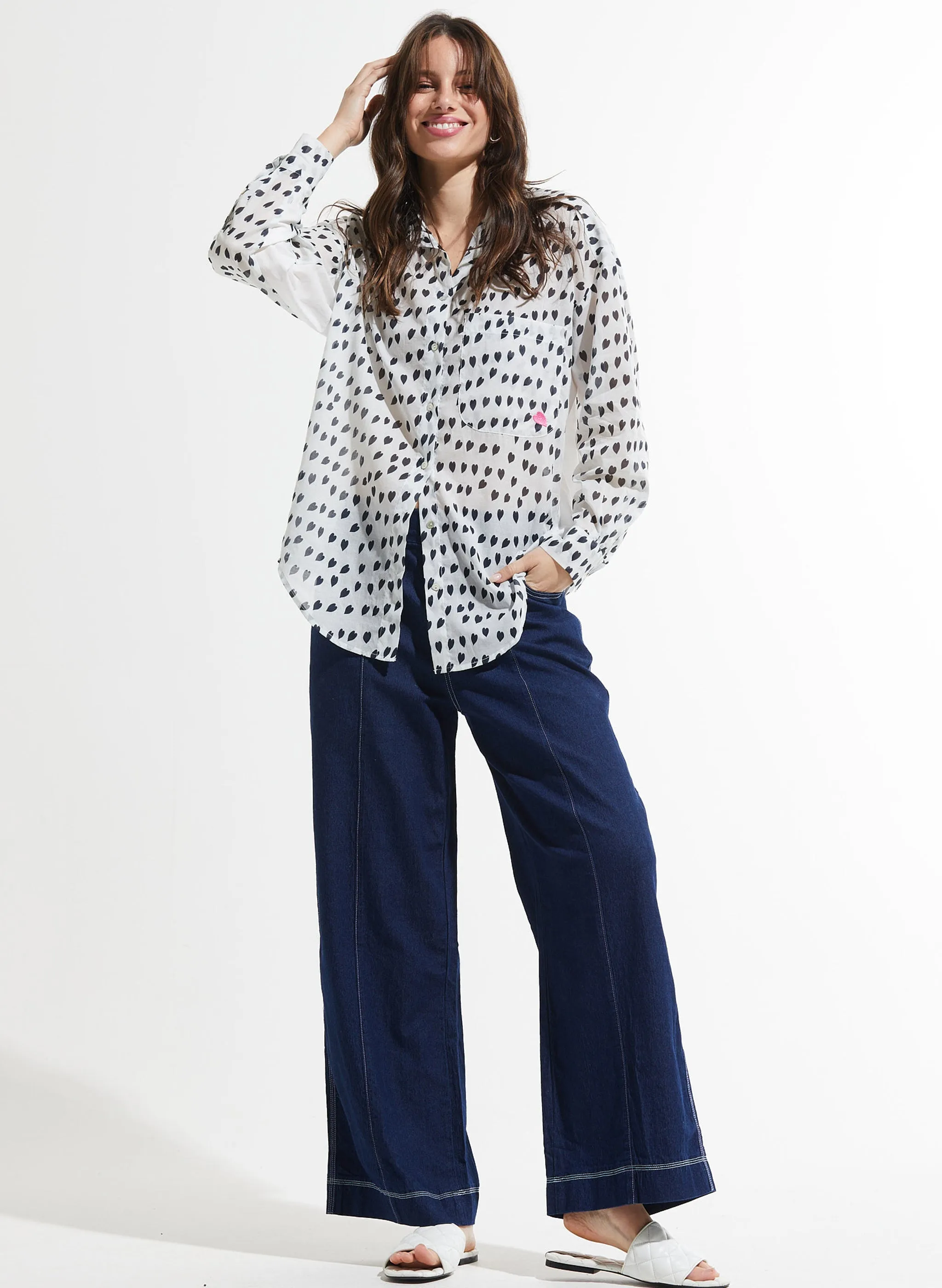 Zaket & Plover - Cotton Voil Shirt - White Love