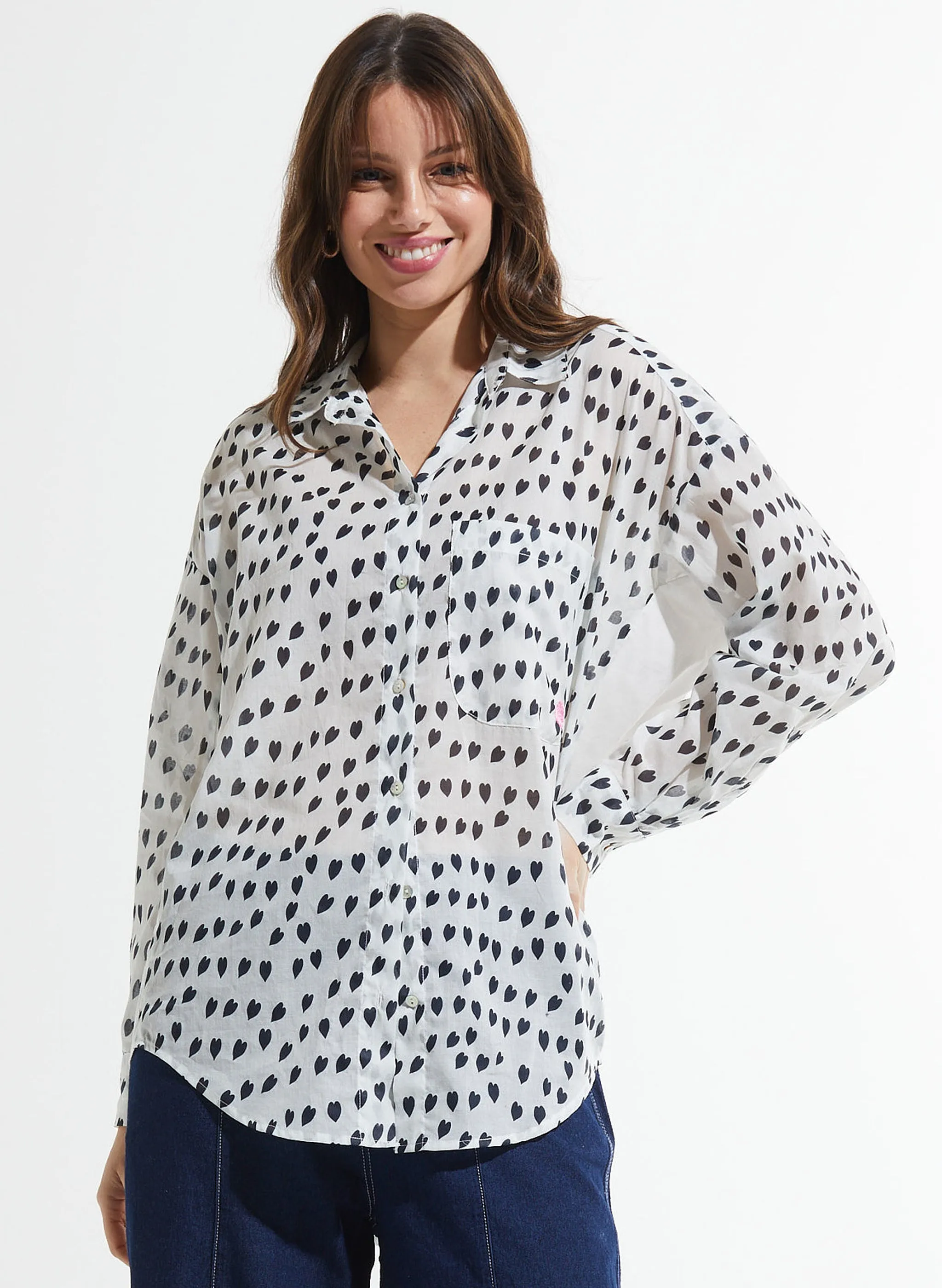 Zaket & Plover - Cotton Voil Shirt - White Love