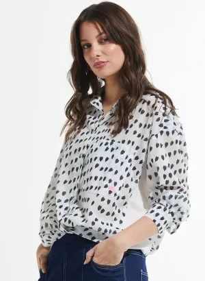 Zaket & Plover - Cotton Voil Shirt - White Love
