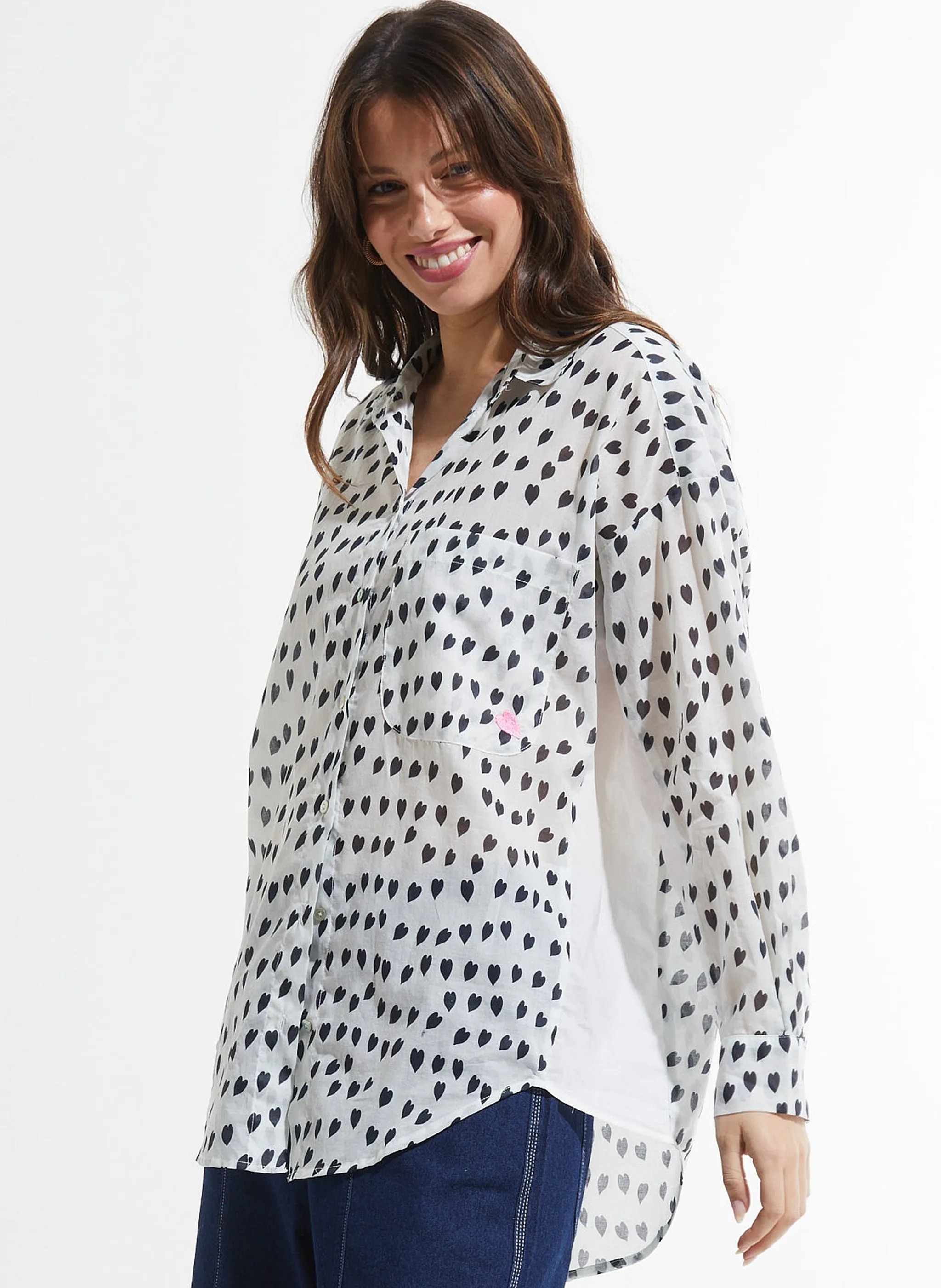 Zaket & Plover - Cotton Voil Shirt - White Love
