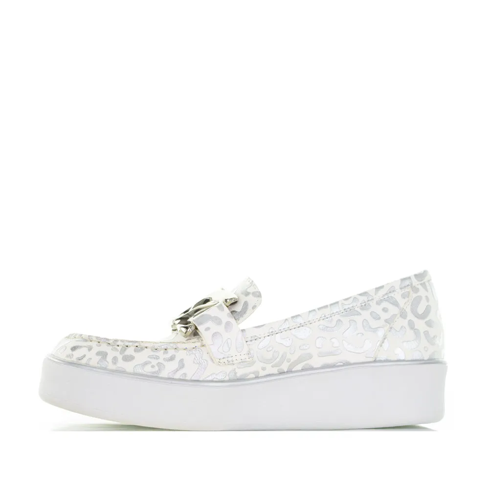 ZIERA ZURINA WHITE SILVER LEOPARD