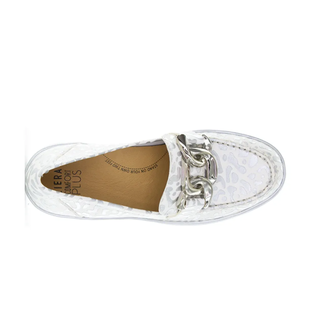 ZIERA ZURINA WHITE SILVER LEOPARD